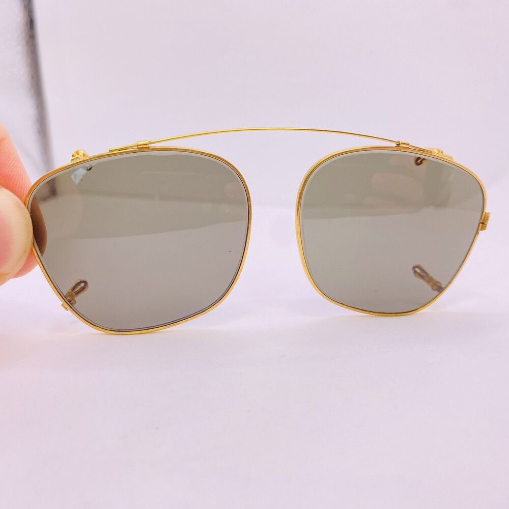 American Optical Gold Color Clip Ons 46